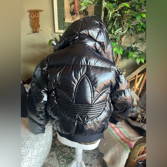 Adidas Premium Down Fill Black Puffer Jacket - Picture 8 of 11